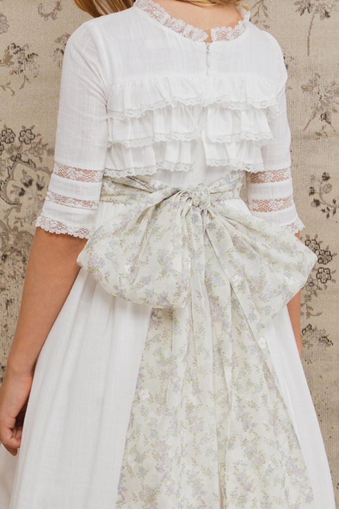 LAZADA GASA FLORES AZUL LISA (Álbum)